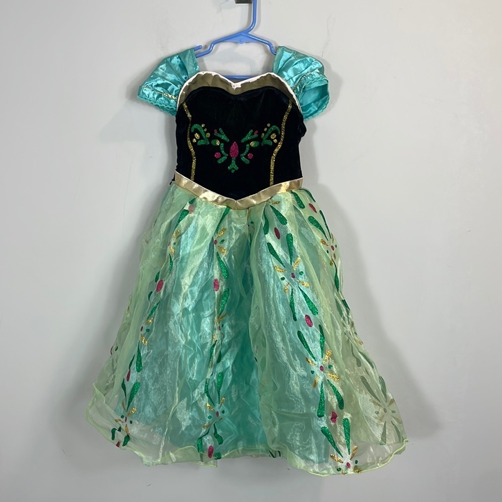 Princess glitter decorated dress girls size XS